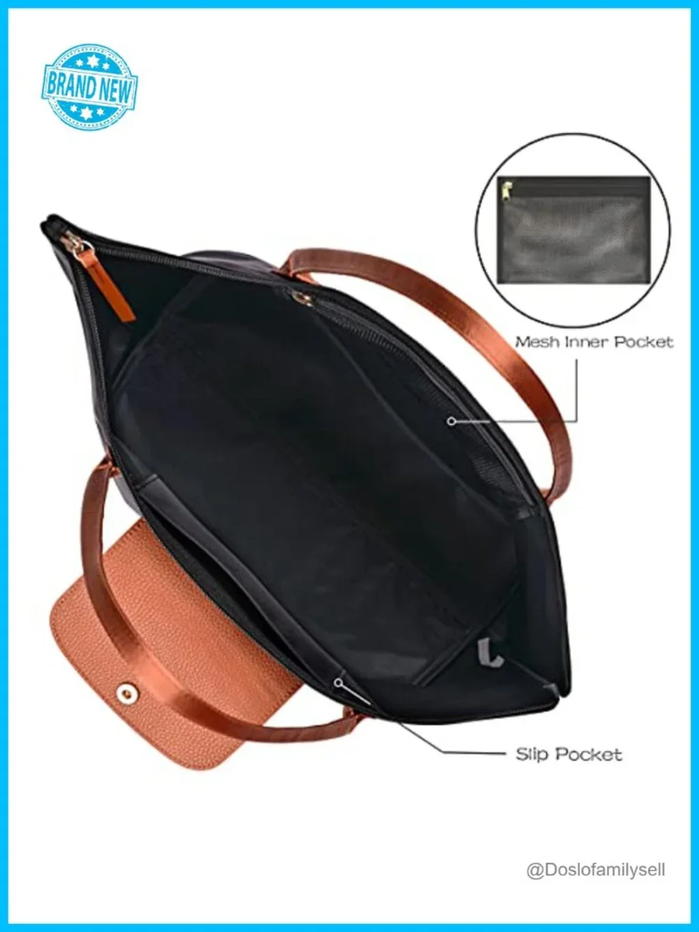 Nylon Tote Bag Women's Shoulder Purse Foldable Hobo Weekend Travel Handbag